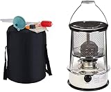 ZXSZX Indoor Kerosin Konvektionsheizung, Tragbare Herd Heizgeräte, Nicht Elektrische Heizgeräte Einstellbare Flammenöl Heizofen Für Den Außenbereich Winter, Terrasse Heizung,6L