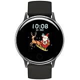 UMIDIGI Smartwatch Uwatch 2S, wasserdichte Fitness Armbanduhr mit individualisierbaren Zifferblätter, Fitness Tracker mit Pulsuhr, Stoppuhr, Schrittzähler für Damen und Herren, Space G