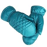 Anaisy Smartphone Bedienbar Hrungserkennung Handschuhe Kortikalen Gepunktete Stickerei Herbst Und Winter Warme Punkte Damen Festlich Handschuhe (Color : Blau, Size : One Size)