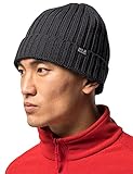 Jack Wolfskin STORMLOCK RIP KNIT CAP winddichte Mütze, black, ONE SIZE