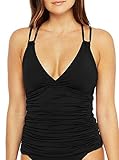 La Blanca Island Tankini-Top, Göttin, Surplice -  Schwarz -  42