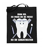 Chorchester Zahnarzthelferinnen polieren die Fresse! - Jutebeutel (mit langen Henkeln)