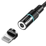 2m ELITE Nylon Magnet USB Ladekabel - KEIN Datenkabel - kompatibel mit iPhone 13 12 Pro Max mini 11 XS XR X 10 8 7 6S 6 Plus 5 SE - 1x Kabel + 1x Steck