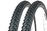 2 Stück 26 Zoll Fahrrad Reifen 47-559 MTB Mountain City Bike Tire 26x1.75 Mantel Decke schw