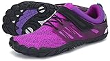 SAGUARO Barfußschuhe Damen Outdoor Zehenschuhe Traillaufschuhe Atmungsaktiv Fitnessschuhe Minimalistische St.2 Violett 40
