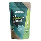 Infused energy Bio Energy Tee - Natürlicher Wachmacher aus Guayusa, Guarana, Matcha, Mate, Ginseng - mit erfrischendem Apfel-Minz Aroma - 75g