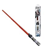 Star Wars Lightsaber Forge Darth Vader elektronisches, ausfahrbares rotes Lichtschwert, anpassbares Rollenspielzeug für Kids ab 4 J