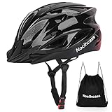 Fahrradhelm, Radfahren Fahrradhelm mit Visier für Erwachsene Herren Damen Frauen Männer, BMX Skateboard Radhelm MTB Mountainbike Helm 58-61cm(22.8-24inch) Schwarz R