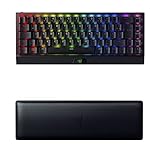 Bundle aus Razer BlackWidow V3 Mini Hyperspeed (Yellow Switch) - Kompakte Gaming Tastatur im QWERTZ, DE-Layout + Ergonomische Handballenauflage für 65% Tastaturen | Schw