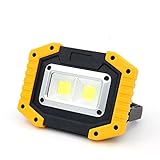 Tragbares Flutlicht LED Akku Baustrahler Flutlicht Outdoor Flutlicht Camping Lichter Wasserdicht Camping für Outdoor Camping Reisen Angeln Sicherheit L