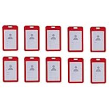 Stuurvnee 10 StüCk Ausweis Halter mit Halsband Gurt Ausweis ID Ausweis Halter Klarer Wasserdichter Ausweis Karte Halter mit 1 Kredit Karte Schlitz R