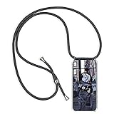 TUUT Handykette kompatibel mit Samsung Galaxy S5 / S5 NEO Handy-Kette Handy Hülle mit Kordel zum Umhängen Handyanhänger Halsband Lanyard Case/Handy Band Necklace [Stoßfest] - Schw