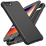 ORETECH Kompatibel mit iPhone 7 Plus Hülle iPhone 8 Plus Handyhülle mit [2X Panzerglas] 360 Grad Stoßfest Schutzhülle Silikon Case Cover für iPhone 7 Plus/8 Plus, Schw