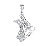 SILVEGO Herren Anhänger aus 925 Sterling Silber Eishockey S