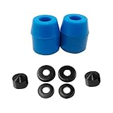 Pohove Skateboard Stoßdämpfer, kratzfest, für Sport im Freien, weich, Mini-Naben, Unterlegscheiben aus PU, drehbar, robust, universal, GH elastisch, Ersatzteil für Halterung 17,8 cm (7 Zoll) (blau)
