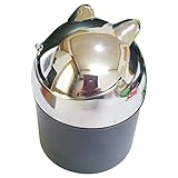 Coralpearl Zigaretten-Aschenbecher mit Deckel/Zigarre Windaschenbecher/Sturmaschenbecher Metall Tischaschenbecher Tisch Ascher Ashtray für Zuhause Büro Bar Auto Garten Terrasse Balkon,Drinnen Drauß
