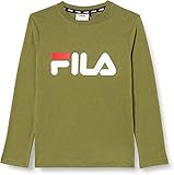 FILA Unisex Kids Nick Basic Longsleeve T-Shirt, Olivine, 122/128