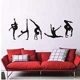 PiniceCore Wall Art Stickers Classic 5 Modelle Moderne Gymnastik Tanzen Muster Vinylwand-Aufkleber-Ausgangsdekoration Dekor Supp