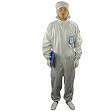 Arbeiten Overalls Jumpsuit ESD Antistatisch Reinraum Overalls Maske in Elektronische Factory für und, Weiß