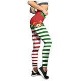 Jogger Hose, Mommerhose, Damenhose, Party-Leggings, Weihnachten, für Frauen, Fitnessstudio, (#002) Grün, XXL