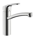 hansgrohe Niederdruck Küchenarmatur Focus M41, Wasserhahn Küche mit Auslauf Höhe 160 mm, 150° drehbar, 1 Strahlart, C