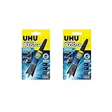 UHU LED-Light Booster, Kleben auf Knopfdruck - lichtaktivierter Reparatur-Klebstoff, 3 g (2 Packungen)