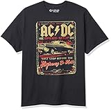 Liquid Blue Herren AC/DC Speed Shop T-Shirt, schwarz, Groß