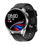 YING Smart Watch Multifunktionaler IP67 Wasserdichter Full Touch Screen Mehrsprachiger 1,28 Zoll Sportarmband Fitness Tracker für IOS Android Phone,Silb