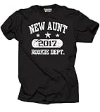 Silk Road Tees Frauen New Aunt 2017 Aunt T-Shirt Baby Announcet Baby Shower Tante Gift T Small Hellb