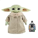 Star Wars GWD87 - The Child Plüschspielzeug mit Geräusch- und Bewegungsfunktion, ca. 28 cm große Yoda Baby-Figur aus „The Mandalorian“, Plüschfigur zum Sammeln für Fans jeden Alters, ab 3 J