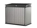 Keter 17206703 - Elite-Store Outdoor Gartenhaus, Grau (Deco Grey), 82 x 141 x 123,5