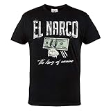 Rule Out Herren T-Shirt. Pablo Escobar. Narcos. The King of Cocaine. Casual Wear (Größe XXLarge)