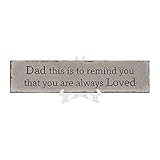 Keramik-Schild mit Aufschrift 'Dad You are Always Loved Distressed 29,5 x 7,6