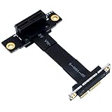 Phyachelo PCIE X1 Riser Kabel Dual 90 Grad rechtwinklig PCIe 3.0 X1 auf X1 Verlängerungskabel 8Gbps PCI Express 1X Riser Card 5