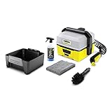 Kärcher Mobile Outdoor Cleaner OC 3 Bike Box (Wassertankvolumen: 4 l, Lithium-Ionen-Akku, abnehmbarer Wassertank, schonender Niederdruck, Universalbürste, Fahrradreiniger, Mikrofasertuch)