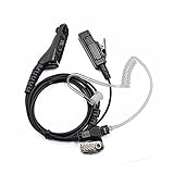 HUAHUA JUSU Store Polizei-Luftrohr-Hörer-Headset-Mic-Fit für Motorola CB HAM Radio MTP850S MTP830S Walkie Talkie Zubehö