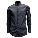 Hemd Herren Regular Fit Einfachheit Einfarbig Hemd Herren Business Work Lässig All-Match Langarm Shirt Herren Klassische Kent Kragen Knopfleiste Hemd H