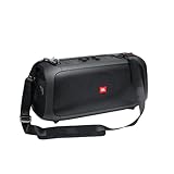 JBL PartyBox On-The-Go in Schwarz – Tragbarer Bluetooth Party-Lautsprecher mit Lichteffekten und kabellosem Mikrofon – Spritzwassergeschützt – Leistungsstarker Akk