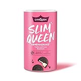 GymQueen Slim Queen Abnehm Shake 420g, Cookies & Cream, Leckerer Diät-Shake zum einfachen Abnehmen, Mahlzeitersatz mit wichtigen Vitaminen und Nährstoffen, 250 kcal pro Portion & ohne Zucker-Z