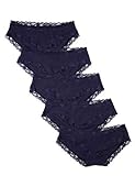 Iris & Lilly BELK014M5 Hipsters & Shorts,5er-Pack, Blau (Navy), XXL
