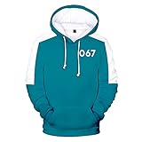 Unisex Anime Hoodies Pullover Kapuze Sweatshirt Pop Tops Beiläufig Kapuzenpullover mit Tasche Cosplay Kostüm Geburtstag Geschenk zum Herren Damen Jungs Mädchen Kinder,067,XXS