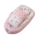 Pomrone Babynest Nestchen-Babynestchen Kokon Kuschelnest Abnehmbare Abdeckung Nickerchen-Babynest Mit Kissen Und Quil, Tragbarer Stubenwagen Für Neugeb