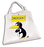 Uli Stein Stofftasche DAGEGEN