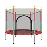 QWZ Gartentrampolin 55'Kinder Trampolin mit Sicherheitseingehäuse Netto- und Sicherheitsmatte Unterhaltung Indoor Outdoor Kleinkinder Trampoline YouNhg Geburtstagsgeschenk Outdoor Tramp