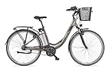 Telefunken E-Bike Damen 28 Zoll Elektrofahrrad - 7-Gang Shimano Nabenschaltung, Pedelec Citybike Alu mit Fahrradkorb, Mittelmotor 250W /10,4Ah / 36V Sitzrohrakku, RC870 M