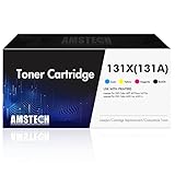 4-Pack Kompatibel Tonerkartusche als Ersatz für HP 131A 131X CF210X CF210A Laserjet Pro 200 Color MFP M276nw M276n CP1515n M251nw M251n CF211A CF212A CF213A 125A 128A CE320A Schwarz Cyan Gelb Mag