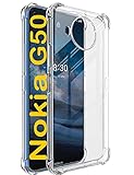 tomaxx Hülle [KANTENSCHUTZ] für Nokia G50 5G Silikon Case Schutzhülle Tasche Transparent kompatibel mit Nokia G50 Smartp