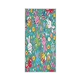 LIFE5LCL Handtuch mit Osterhasen-Motiv, sehr saugfähig, schnell trocknend, 76,2 x 38,1 cm, für Badezimmer, Küche, Z