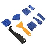 You's Auto 9 Stücke Silikonentferner,Silikonentferner,Abdichtung Werkzeug Schaber Kit,Silikon Fugenwerkzeug,Fugenkratzer,Multi-Angle Rout Sealant Remover Tool,für Badezimmer Küche Raum und R