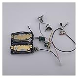 Gitarren Pickups Standard-Nacken- Und Brücke E-Gitarren-Humbucker- Pickups Mit Pro-Kabelbaum Tonabnehmer-Set ( Color : Golden )